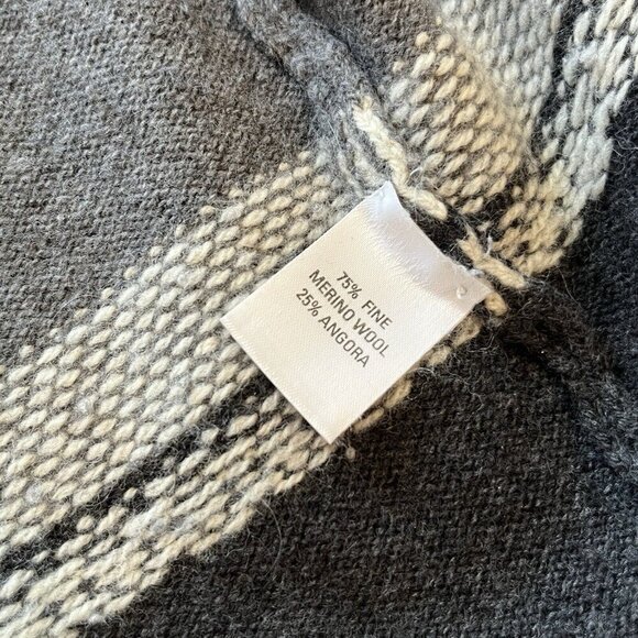 Castle of Ireland Womens Cardigan Sweater Merino Wool Angora Medium Vtg Flaws - Picture 5 of 16